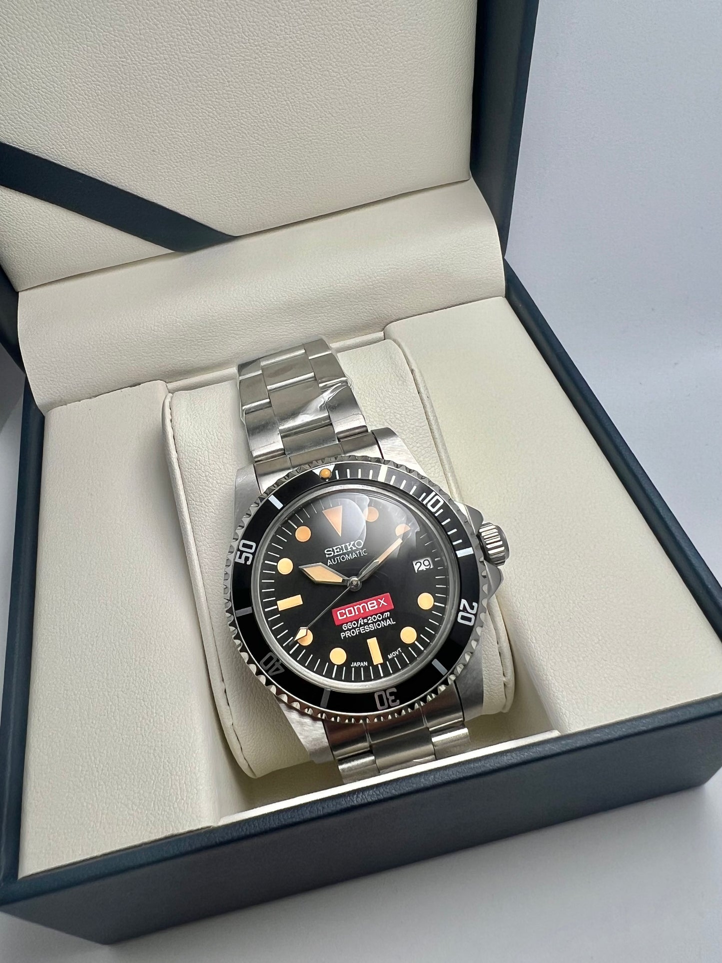 Custom Seiko Sub COMEX Mod Watch