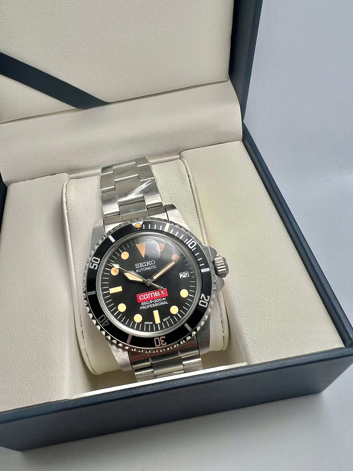 Custom Seiko Sub COMEX Mod Watch