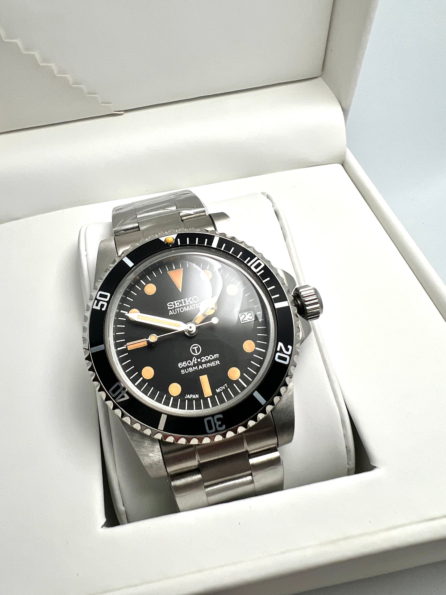 Custom Seiko Submariner Mod Watch