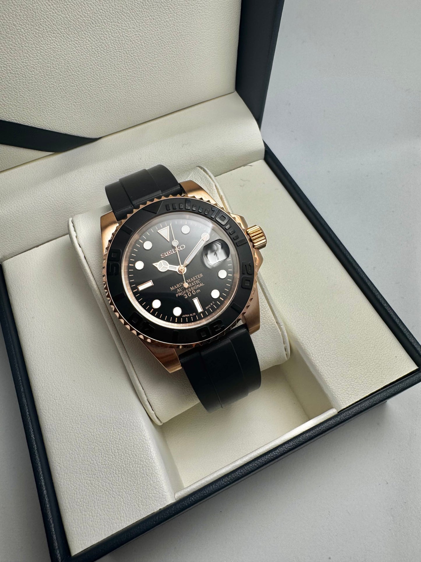 Seiko Mod Yachtmaster Rose-Gold