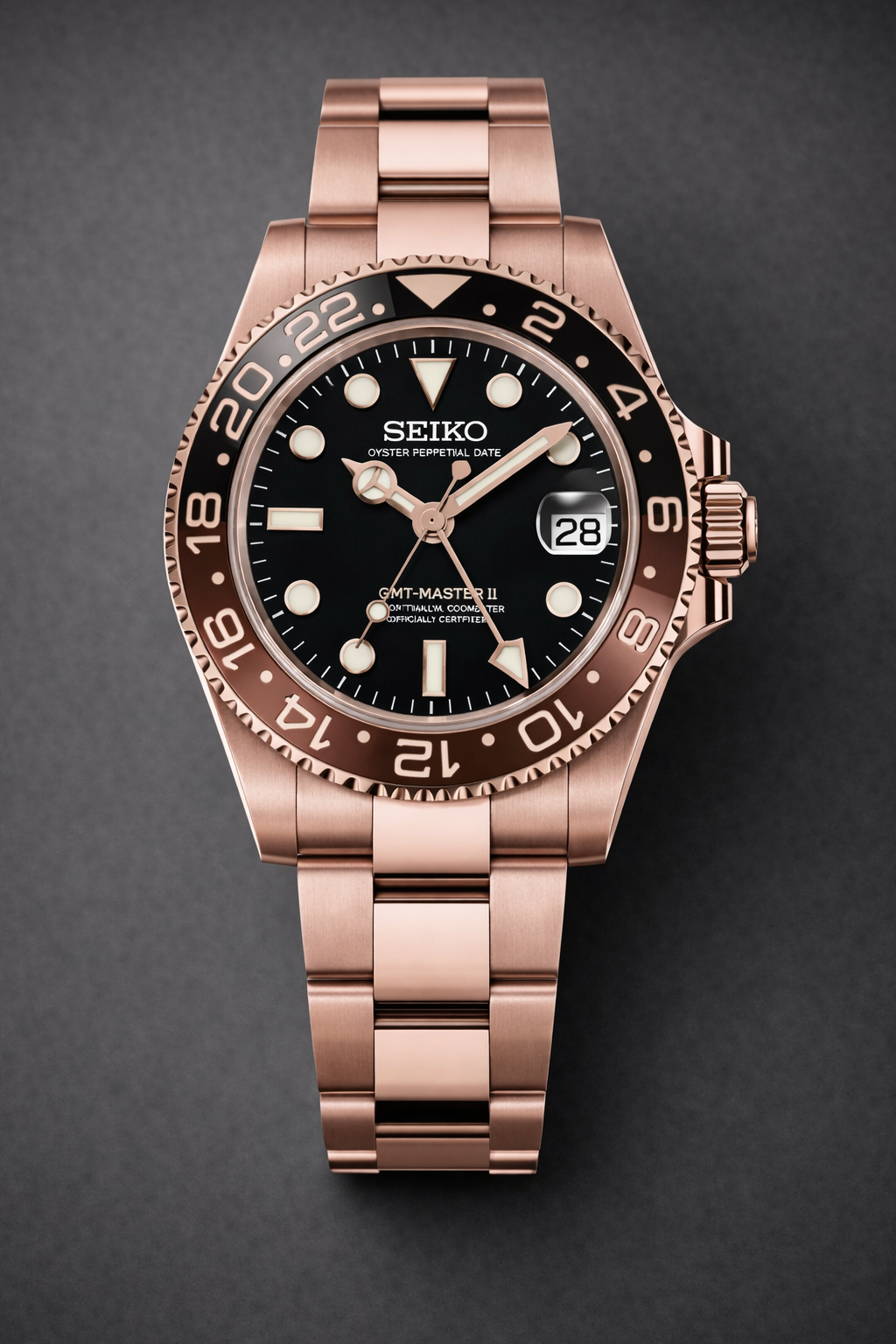 Seiko Submariner Rootbeer Mod | Automatic NH34a GMT | AllWatchMODS