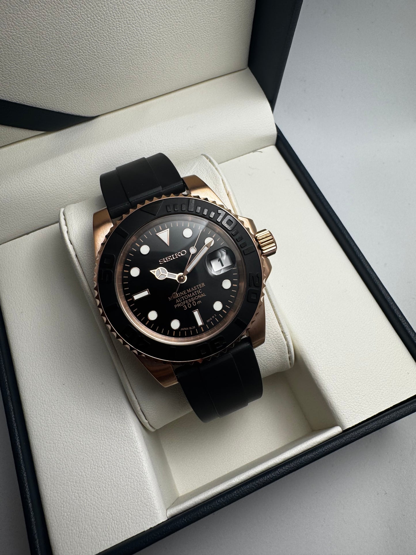 Seiko Mod Yachtmaster Rose-Gold