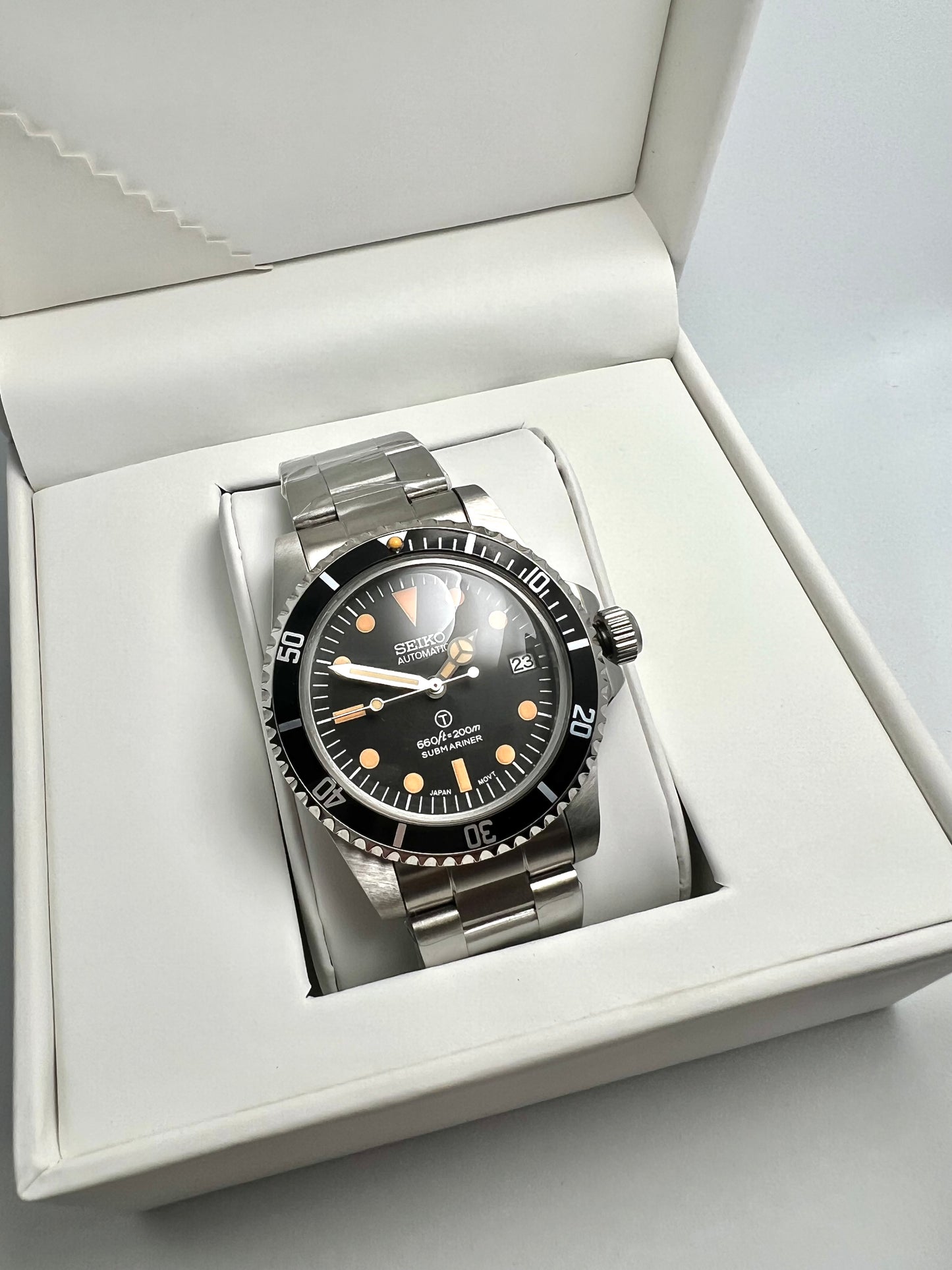 Custom Seiko Submariner Mod Watch