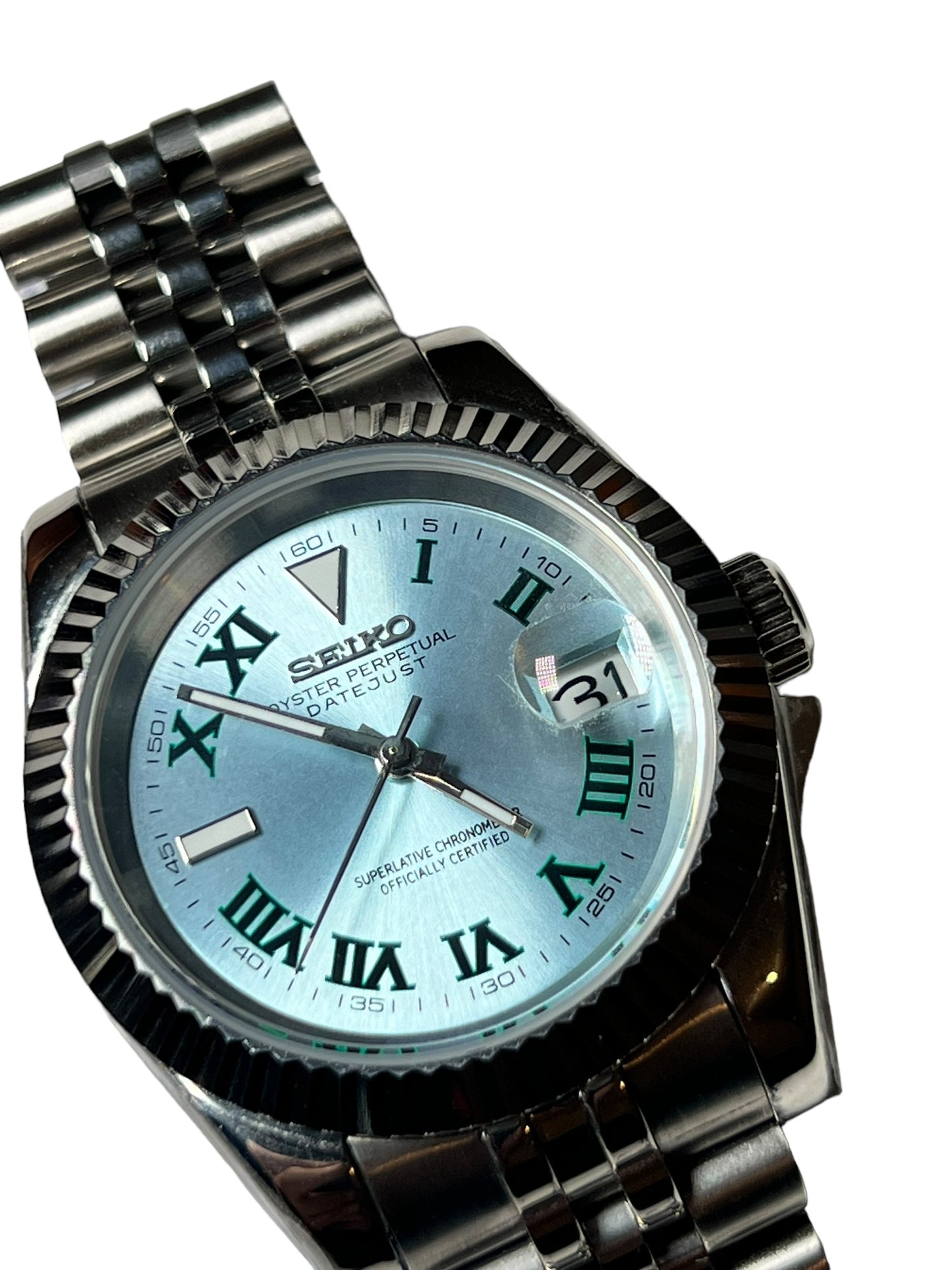 Custom Seiko Mod Wimbledon Datejust