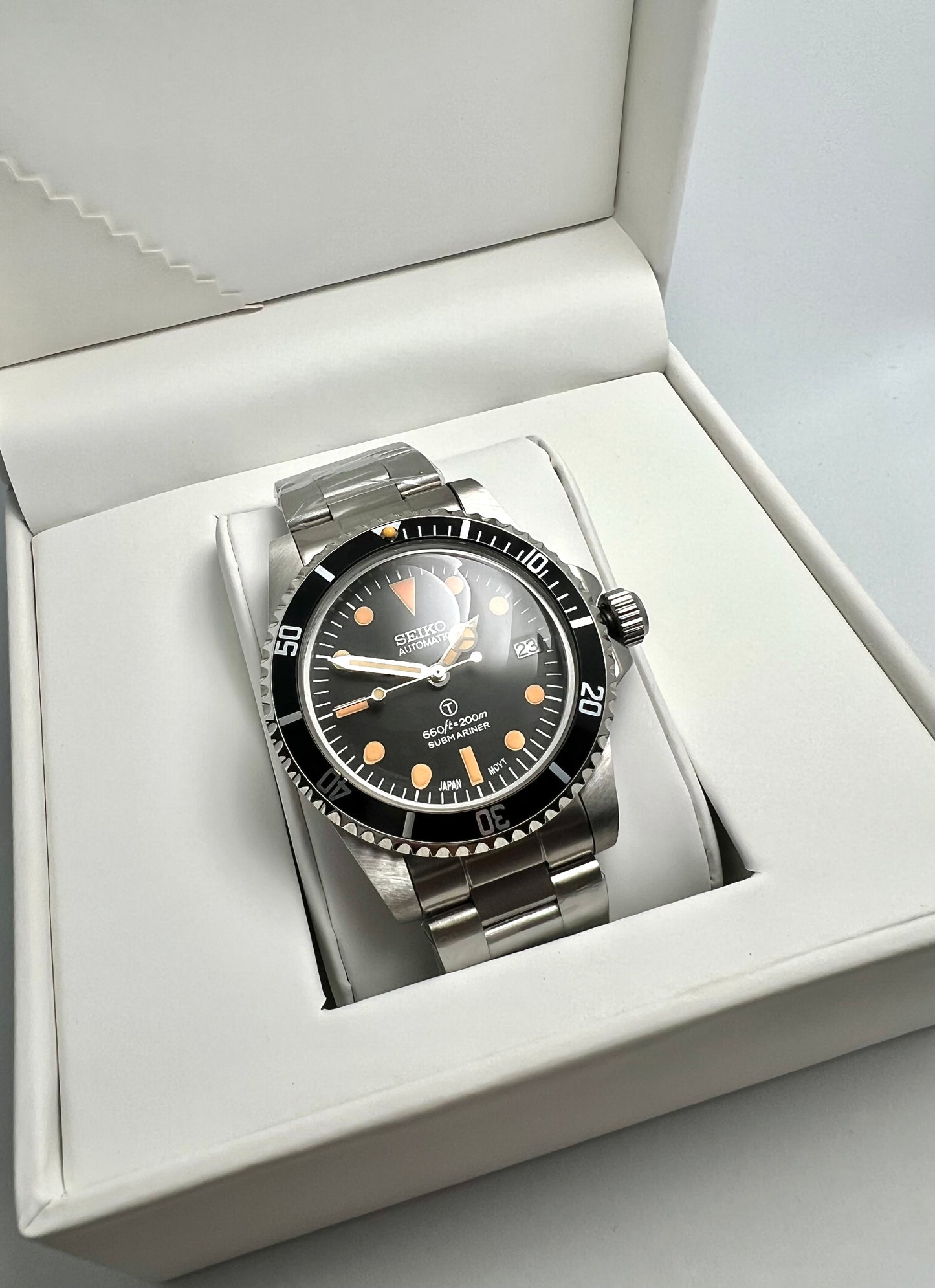 Custom Seiko Submariner Mod Watch