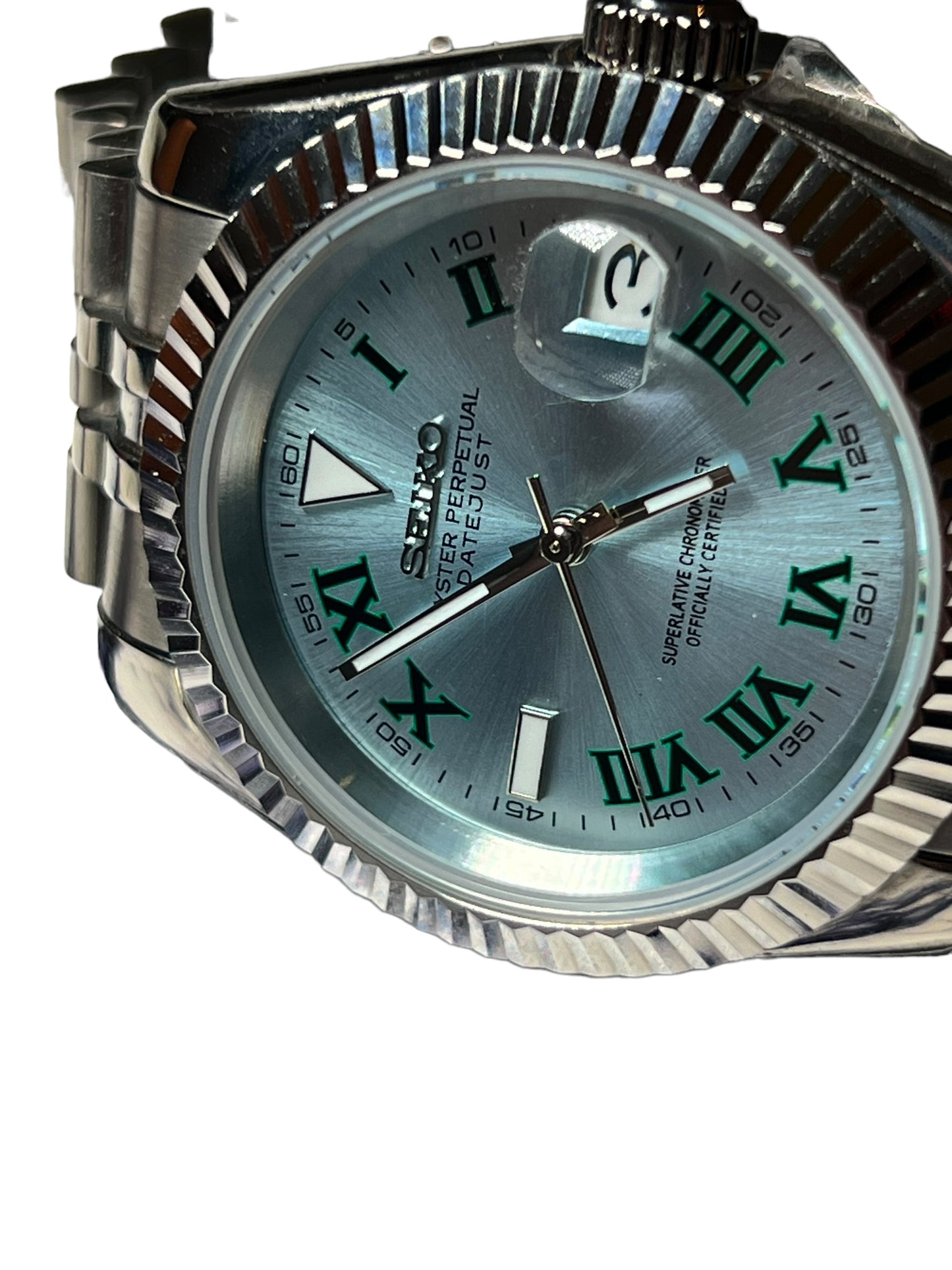 Custom Seiko Mod Wimbledon Datejust