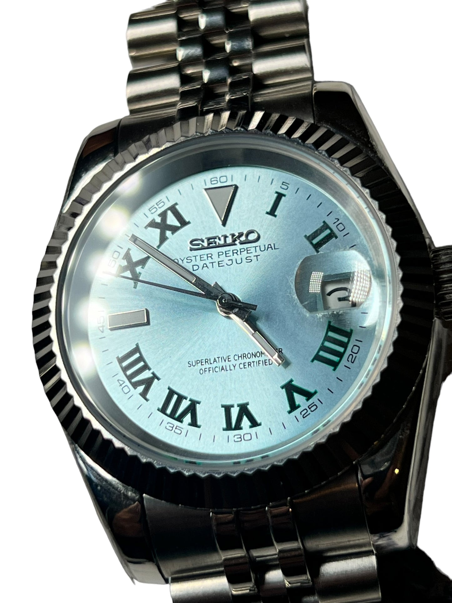 Custom Seiko Mod Wimbledon Datejust