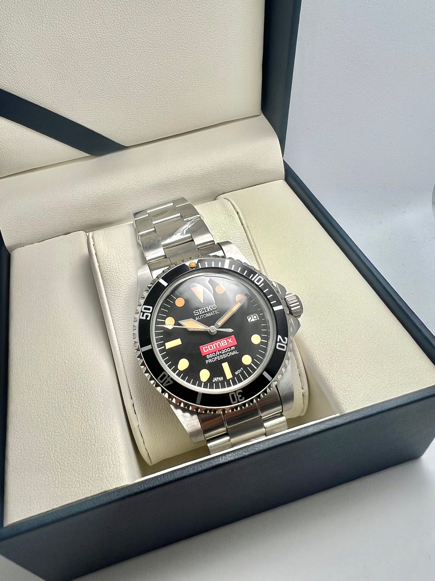 Custom Seiko Sub COMEX Mod Watch