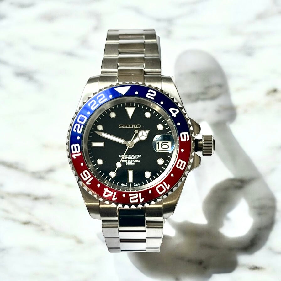 Seiko Submariner Mod "PEPSI" 40mm