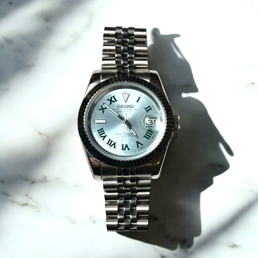 Custom Seiko Mod Wimbledon Datejust