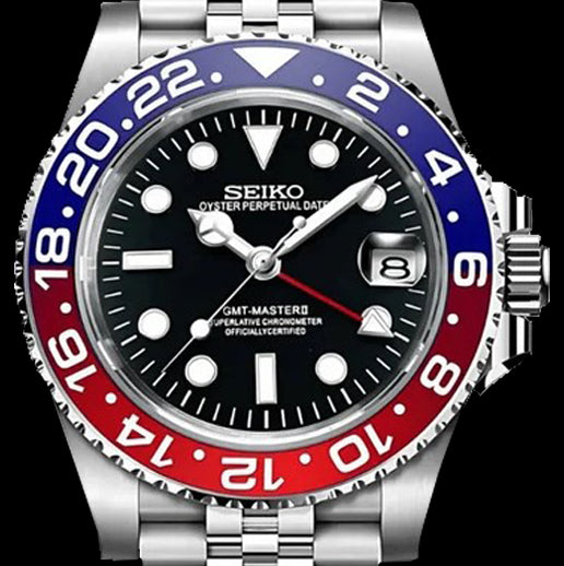 Seiko Submariner Pepsi Mod | Automatic NH34 GMT | AllWatchMODS