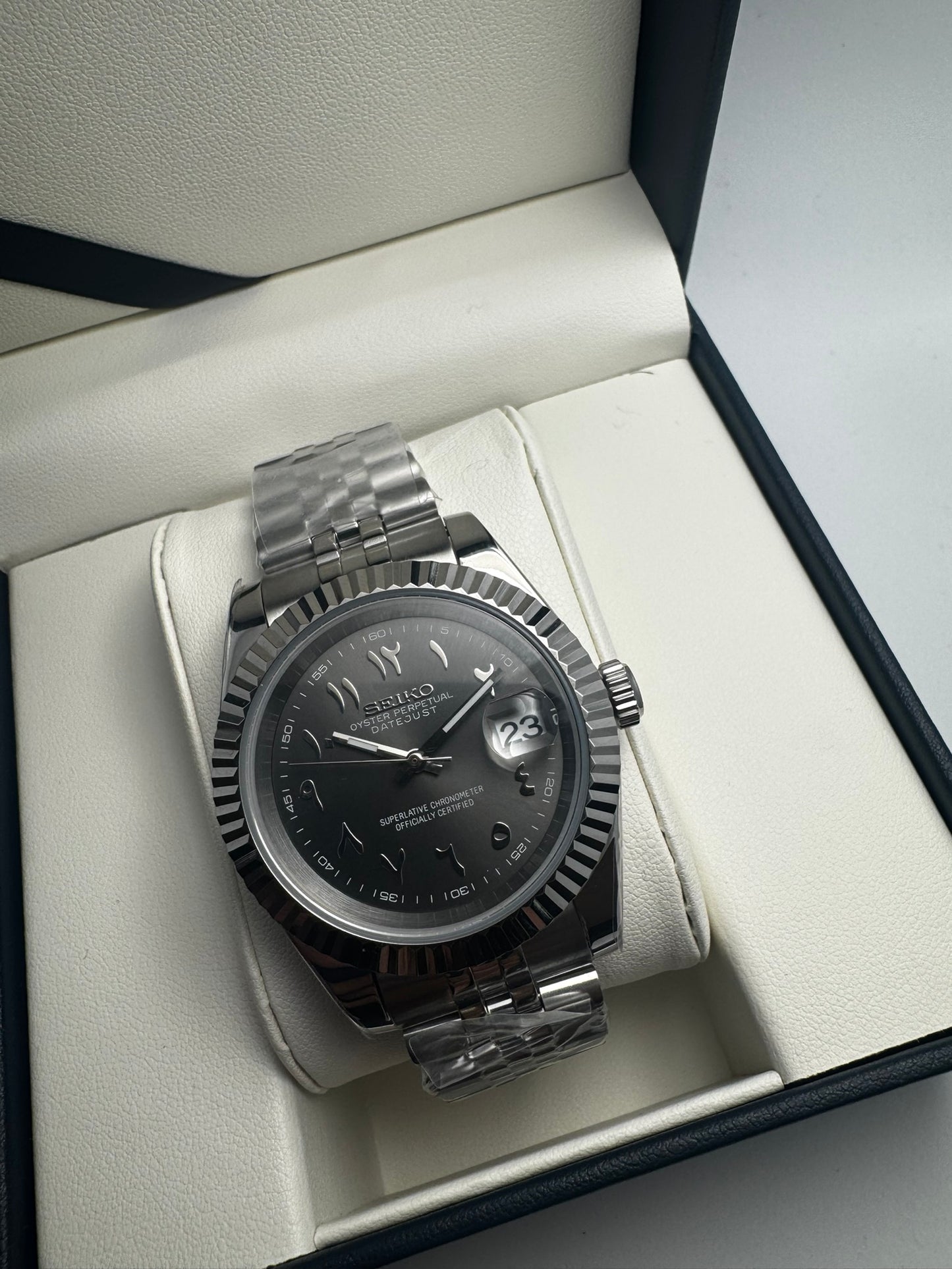 Seiko 'Arabic' Datejust | Automatic NH35a | AllWatchMODS