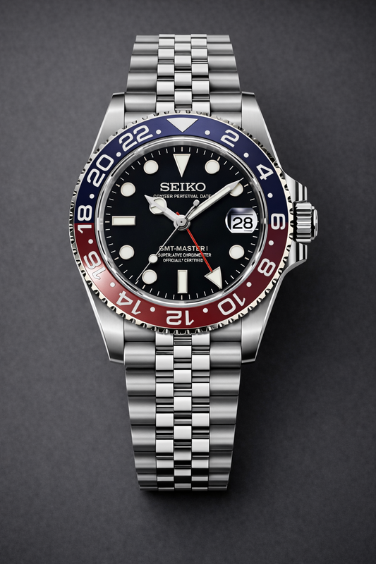 Seiko Submariner Pepsi Mod | Automatic NH34 GMT | AllWatchMODS