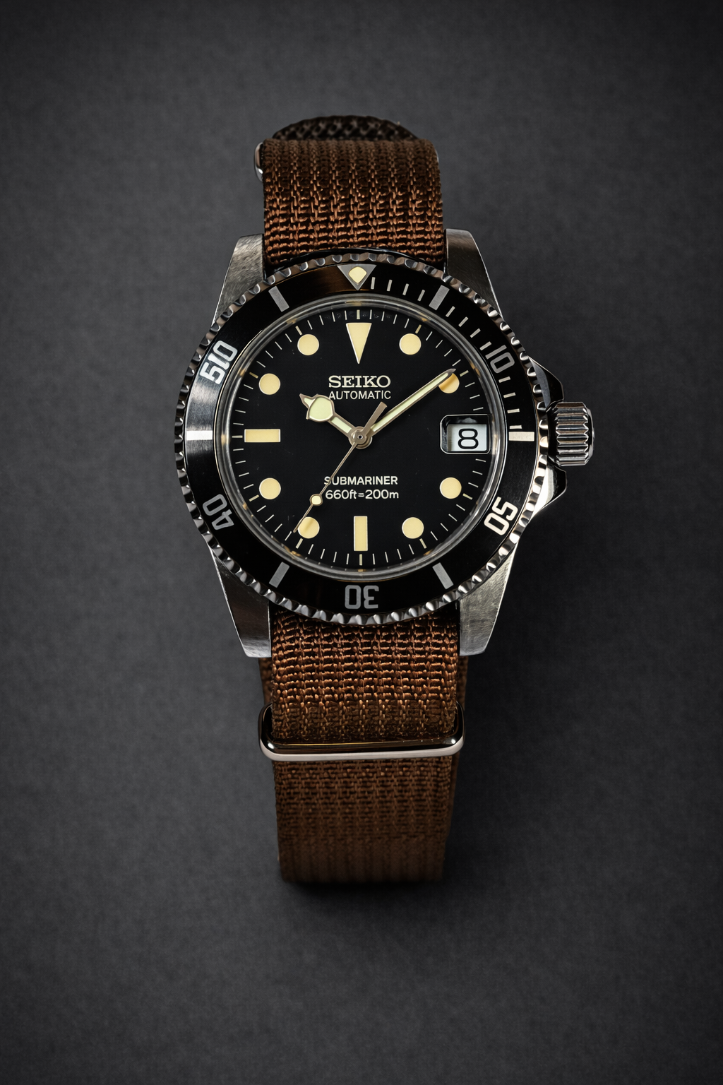 Seiko Submariner Milsub Mod | Automatic NH35a | AllWatchMODS