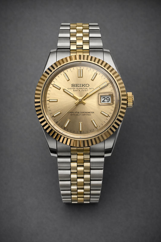 Seiko Datejust Two Tone | Automatic NH35a | AllWatchMODS