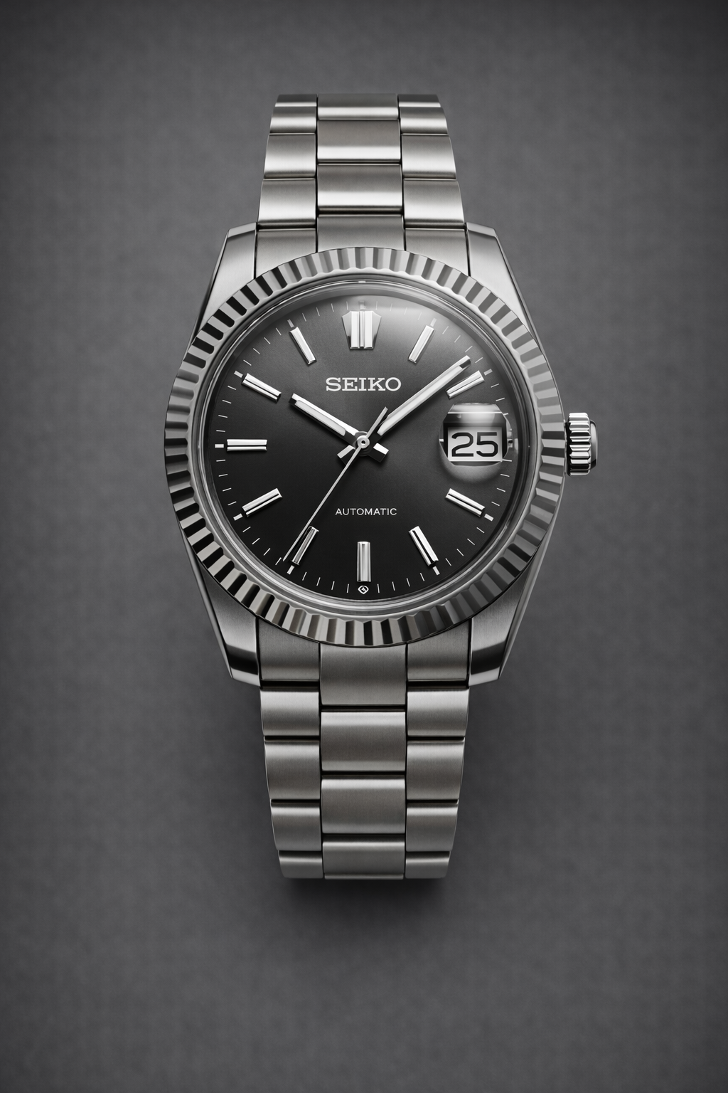 Seiko Datejust Grey | Automatic NH35a | AllWatchMODS