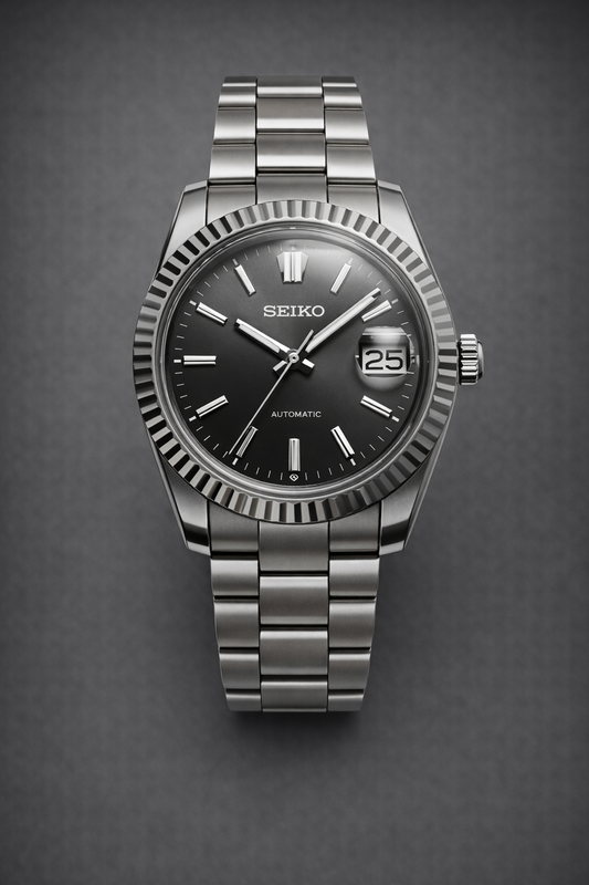 Seiko Datejust Grey | Automatic NH35a | AllWatchMODS